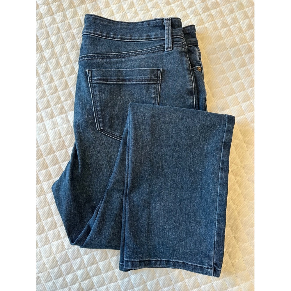 Bandolino Amy Skinny Jeans Womens 12 Dark Wash Indigo Stretch Denim Pants
